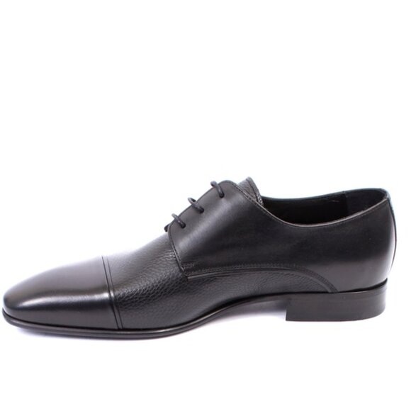 ROBERTO SERPENTINI 63002 Black Leather Classic Dress Lace-Up Shoes main image 4